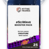 A pack of 25 Mythic Frames for Creature Magic: The Gathering cards featuring the SciWave design