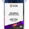 A pack of 25 Mythic Frames for Land Magic: The Gathering cards featuring the SciWave design